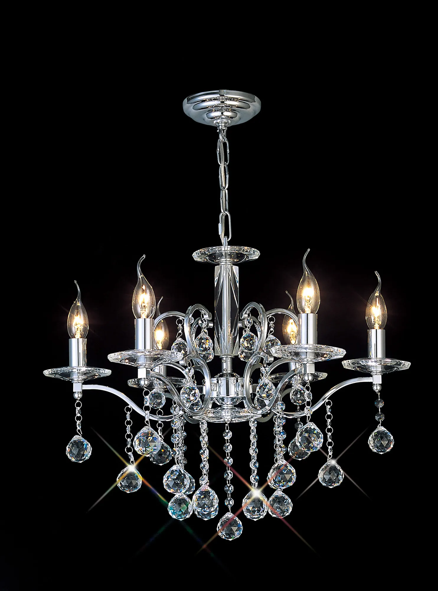 Zinta 4/6 Light Pendant - Various Finishes - Image 21