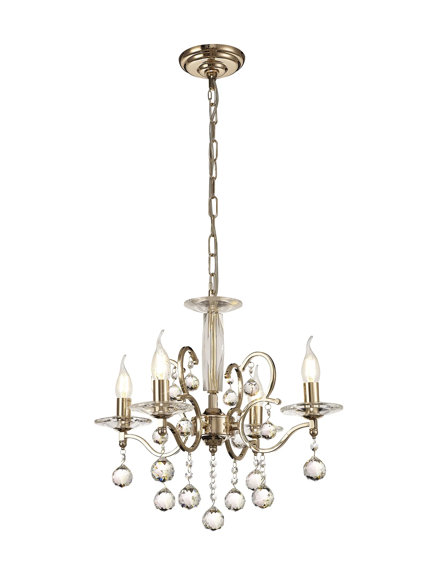 Zinta 4/6 Light Pendant - Various Finishes - Image 4