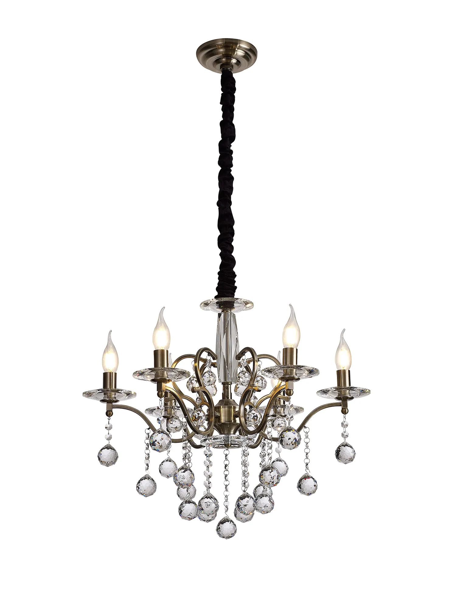 Zinta 4/6 Light Pendant - Various Finishes - Image 6