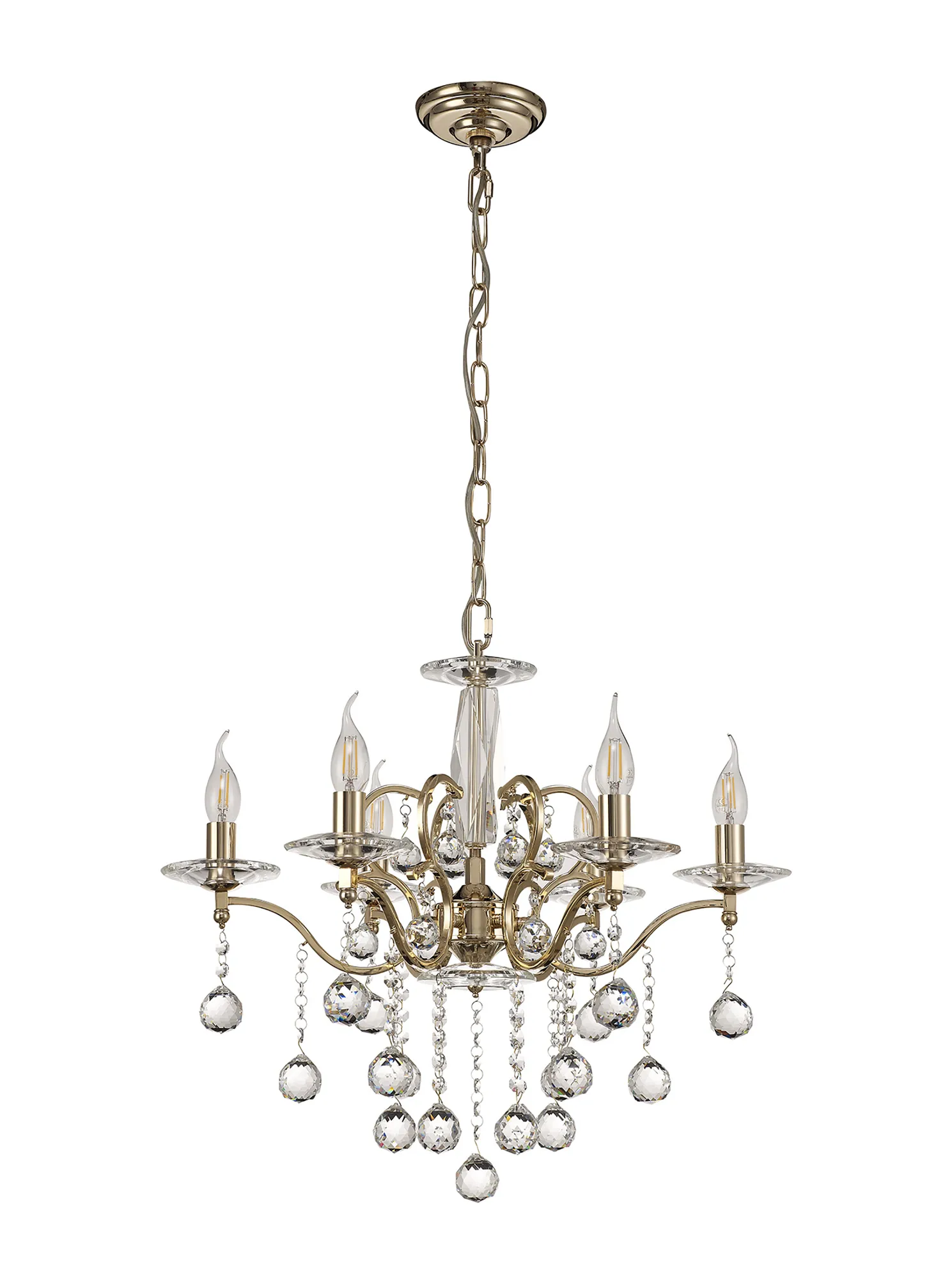 Zinta 4/6 Light Pendant - Various Finishes - Image 7