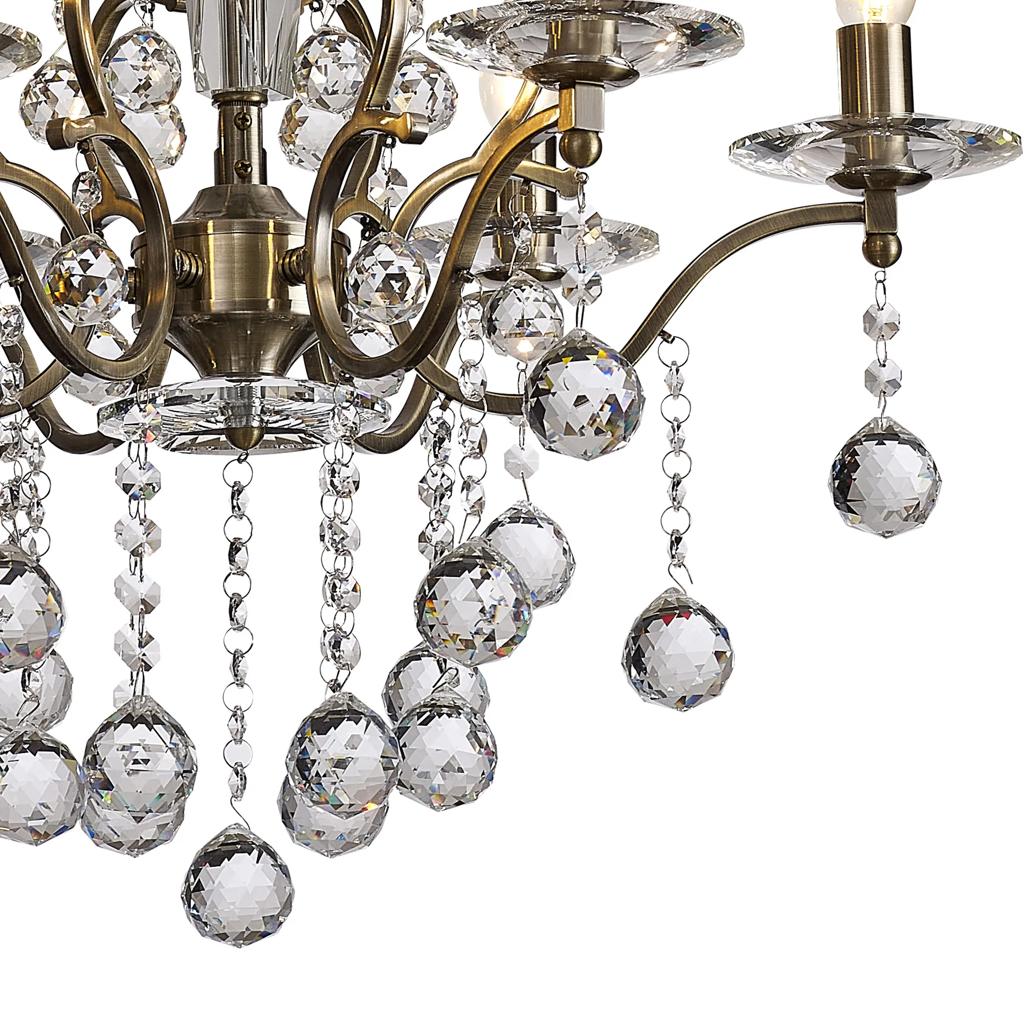 Zinta 4/6 Light Pendant - Various Finishes - Image 9