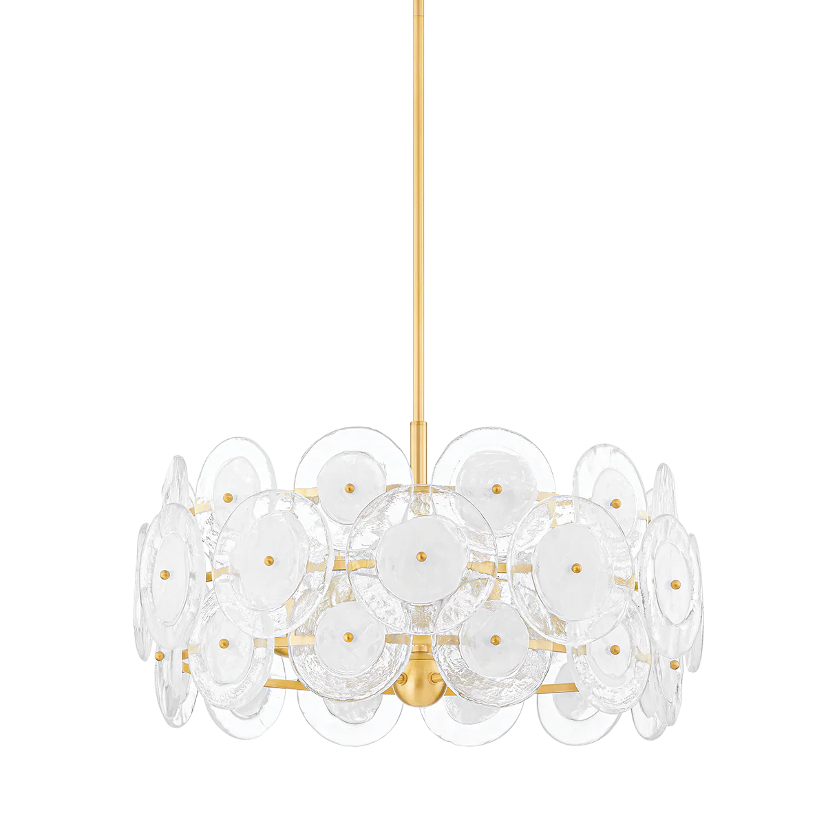 Zoella 3/5Lt Chandelier - Aged Brass - Image 2
