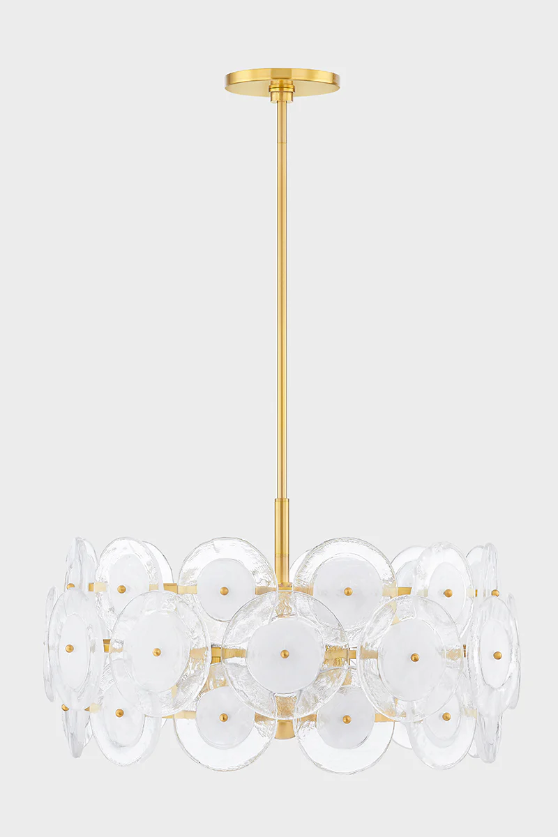 Zoella 3/5Lt Chandelier - Aged Brass - Image 4