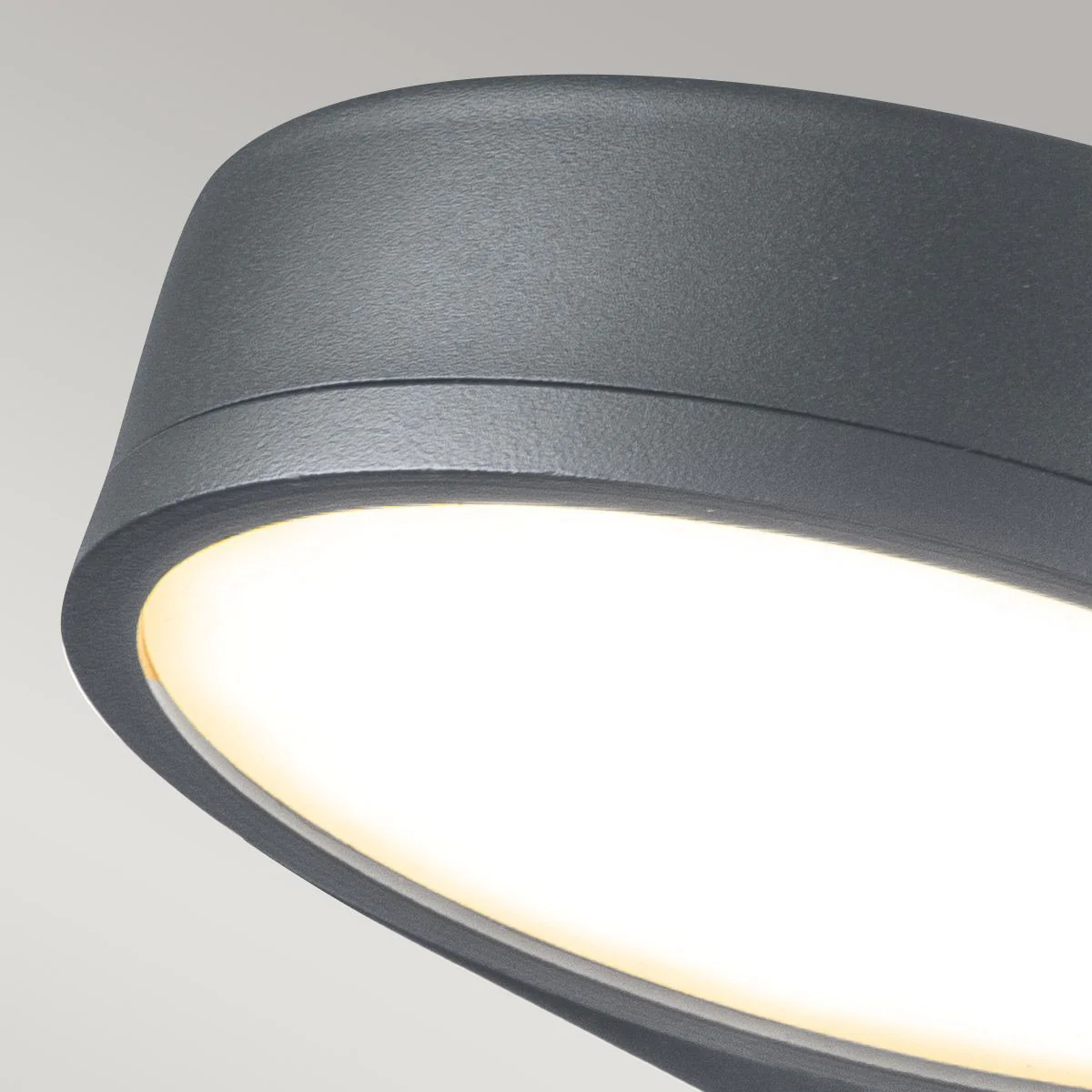 Zola LED Wall Lantern - Grey Integrated LED IP44 - Image 2