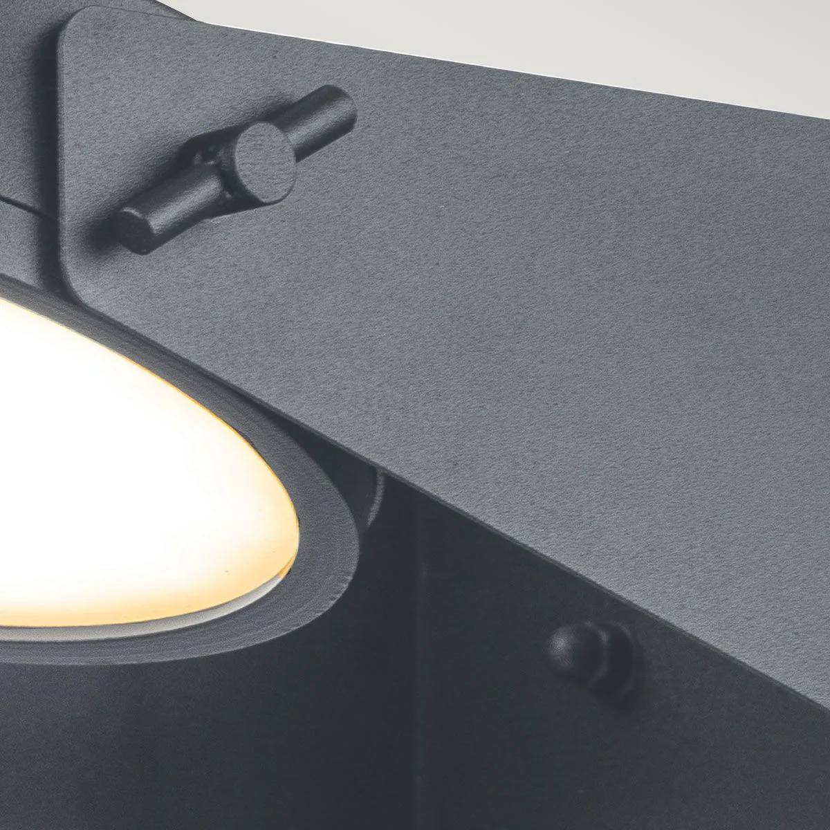 Zola LED Wall Lantern - Grey Integrated LED IP44 - Image 3