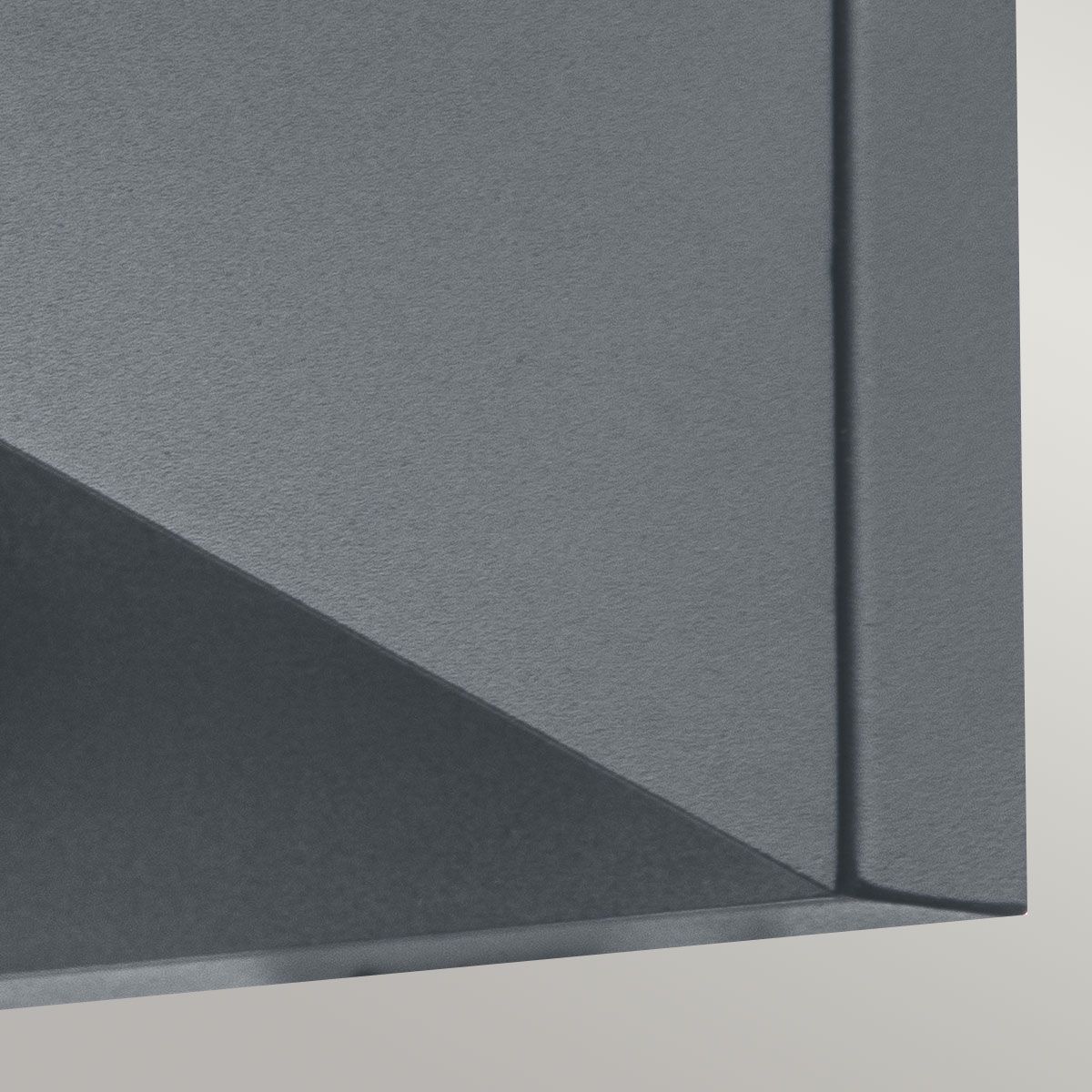 Zola LED Wall Lantern - Grey Integrated LED IP44 - Image 4