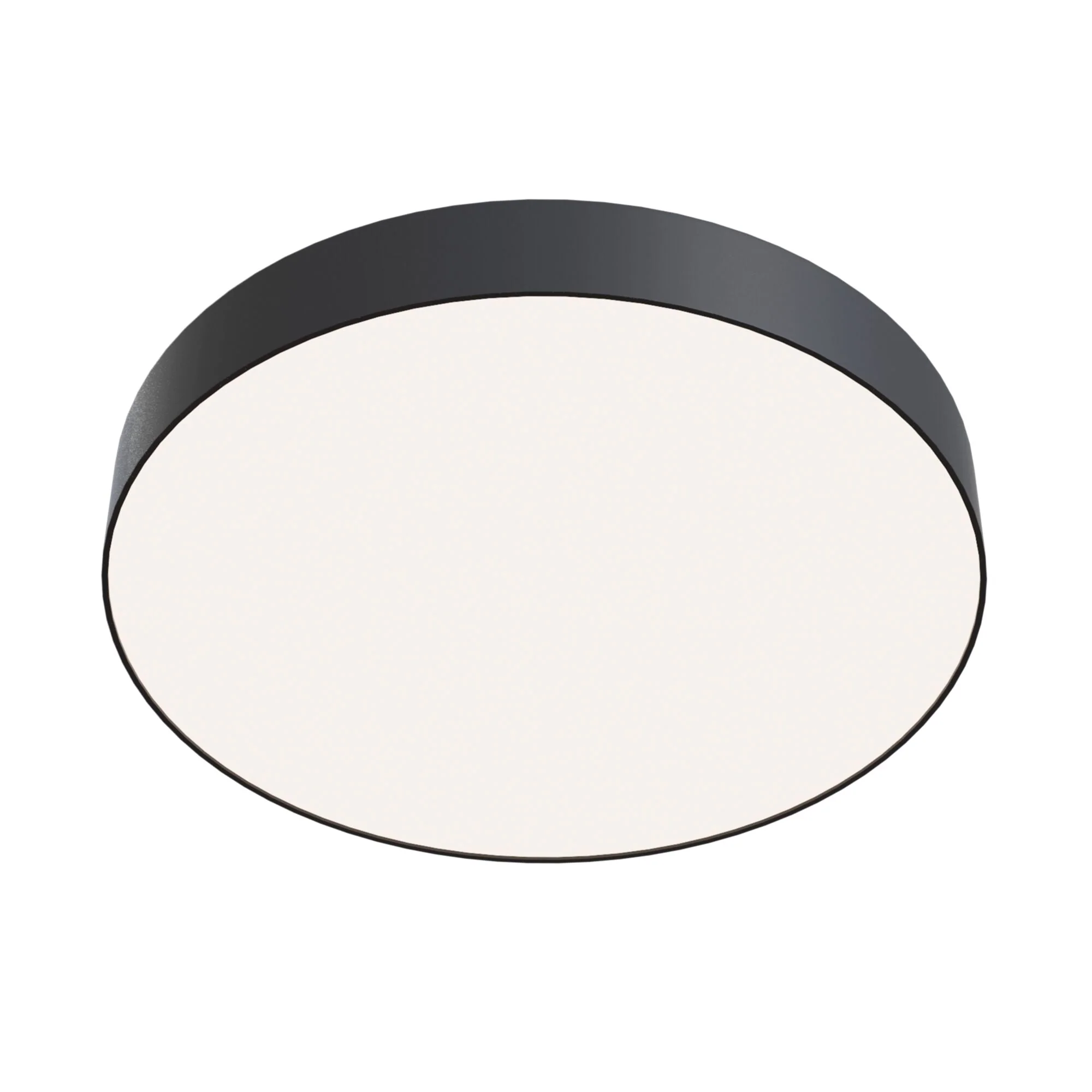 Zon LED Flush Ceiling Light - White/Black Finish - Image 11