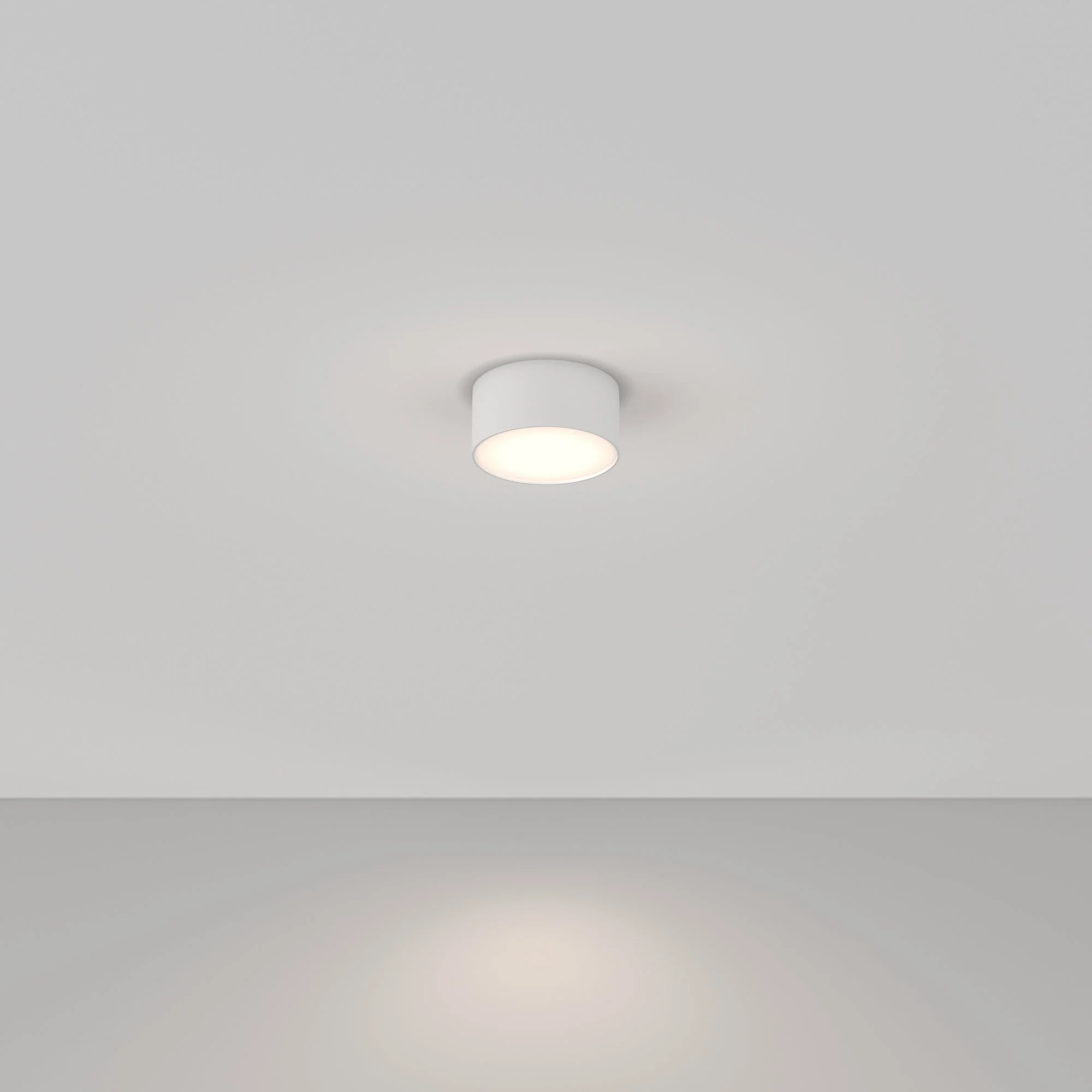 Zon LED Flush Ceiling Light - White/Black Finish - Image 17