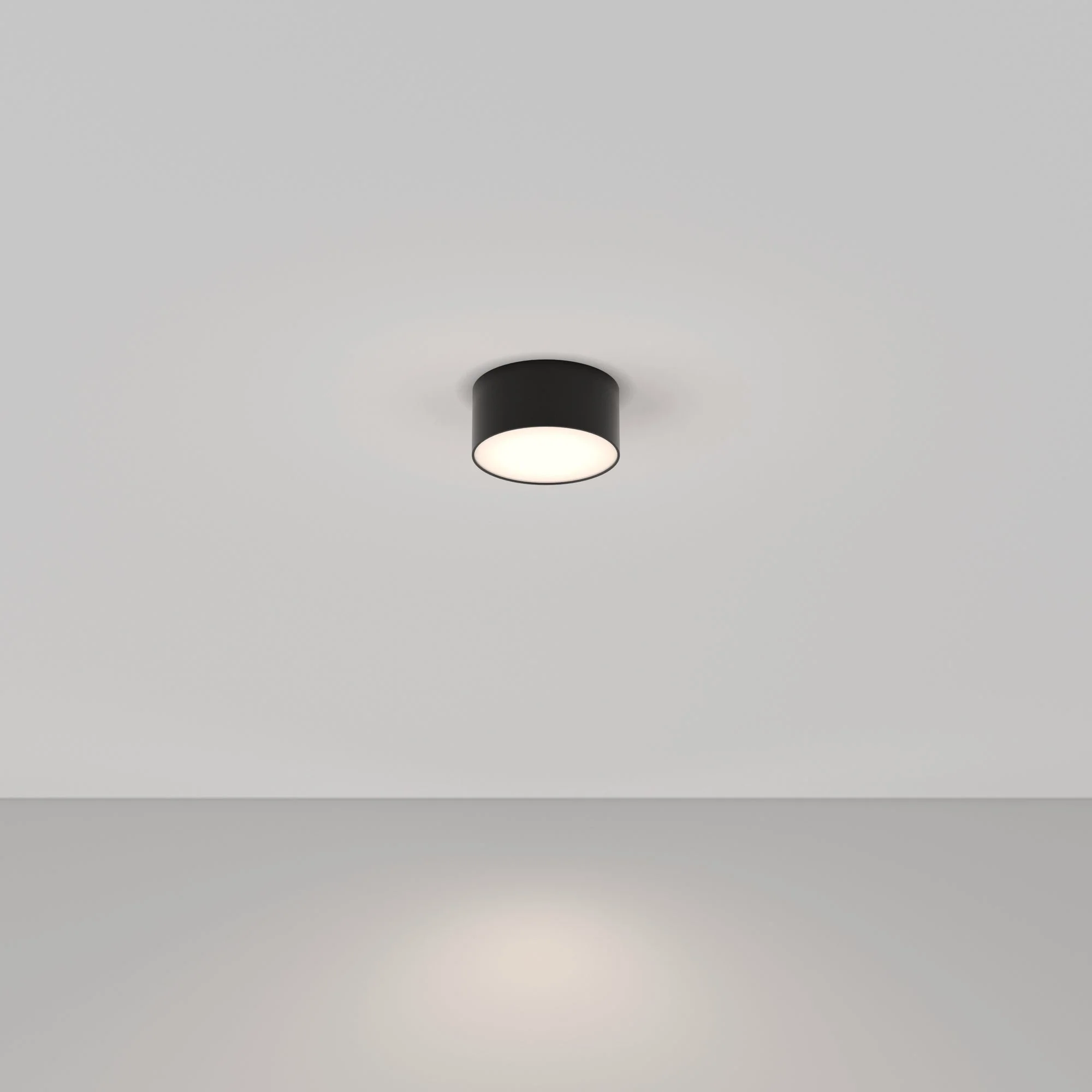 Zon LED Flush Ceiling Light - White/Black Finish - Image 18