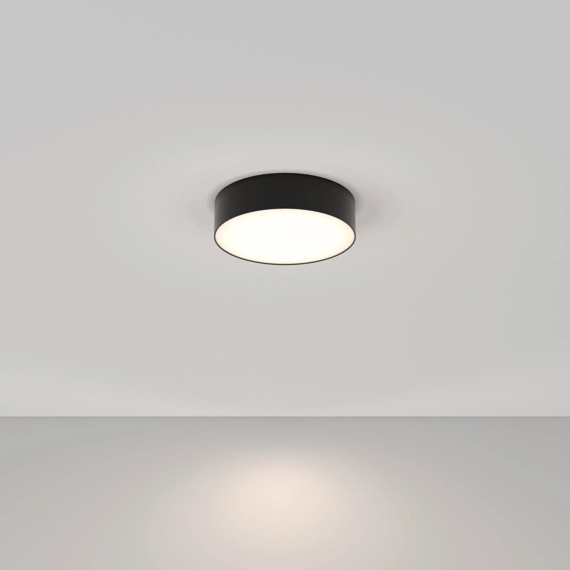 Zon LED Flush Ceiling Light - White/Black Finish - Image 19