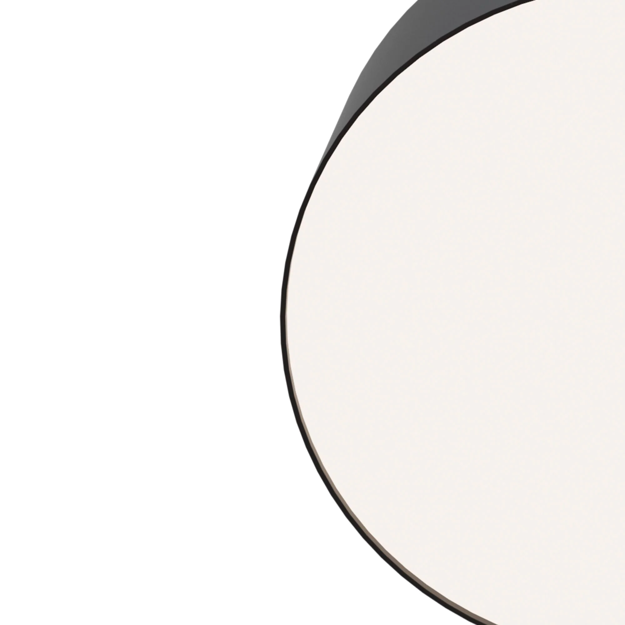 Zon LED Flush Ceiling Light - White/Black Finish - Image 2