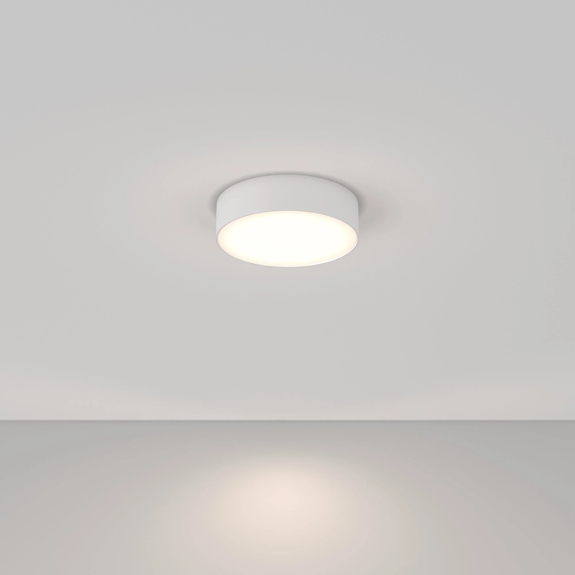 Zon LED Flush Ceiling Light - White/Black Finish - Image 20