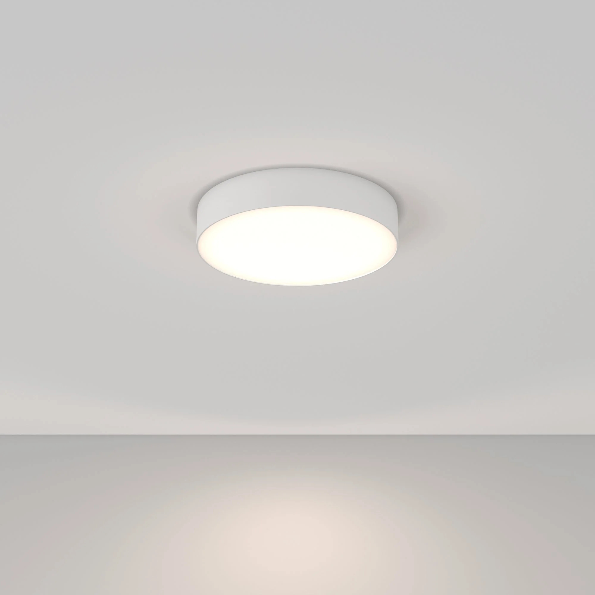 Zon LED Flush Ceiling Light - White/Black Finish - Image 21