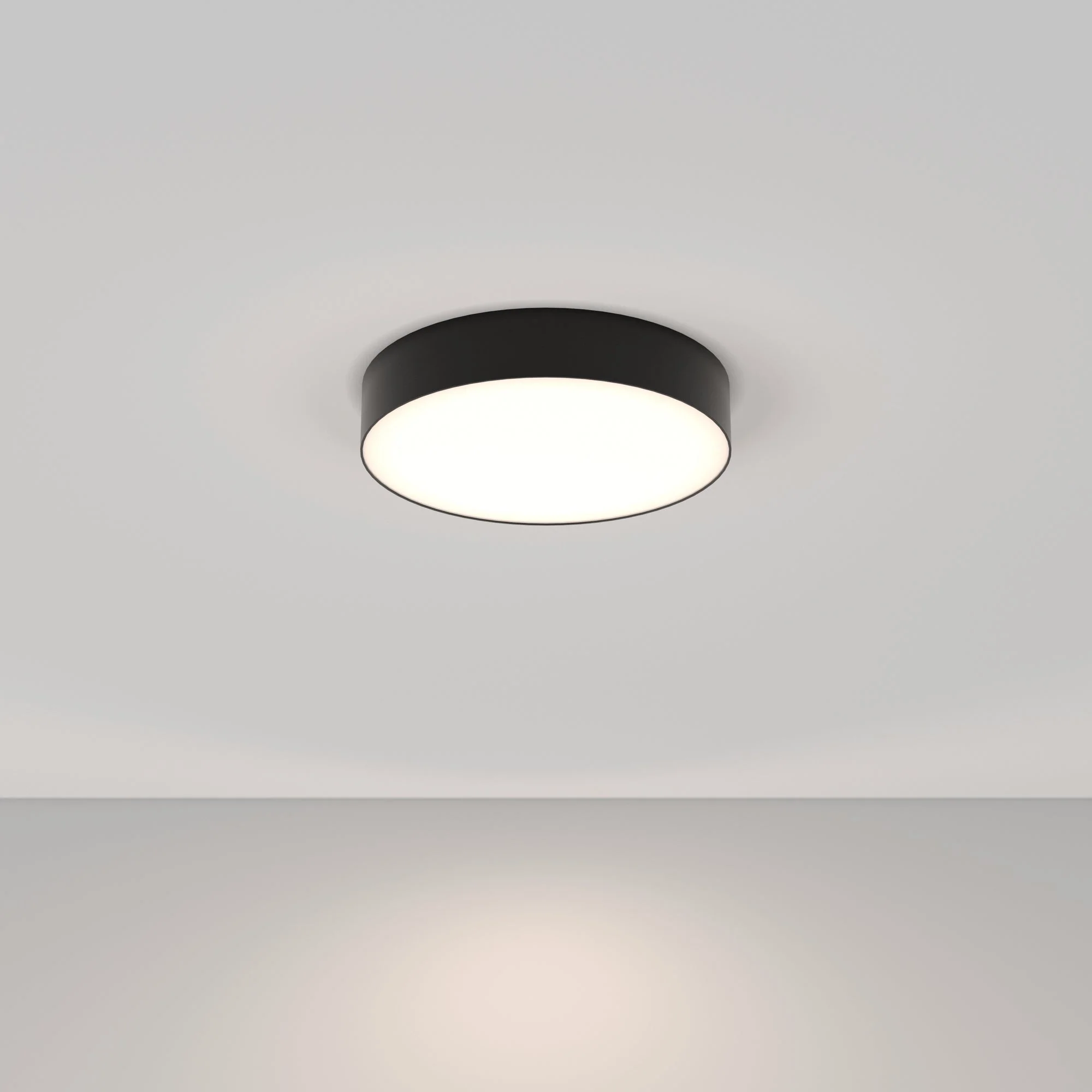 Zon LED Flush Ceiling Light - White/Black Finish - Image 22