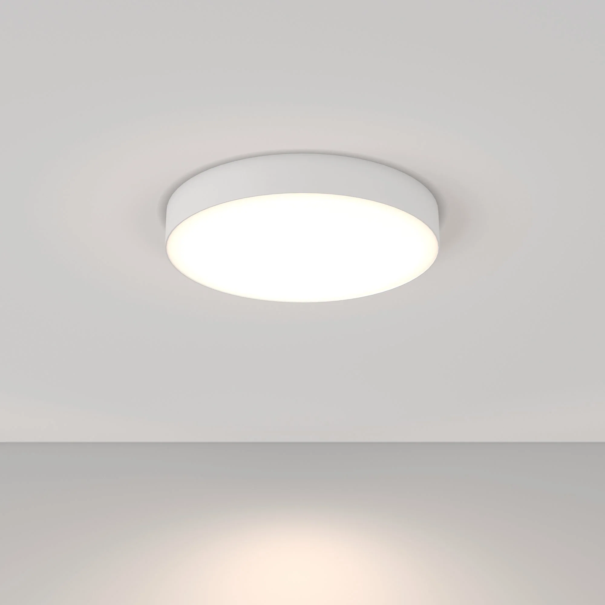Zon LED Flush Ceiling Light - White/Black Finish - Image 23
