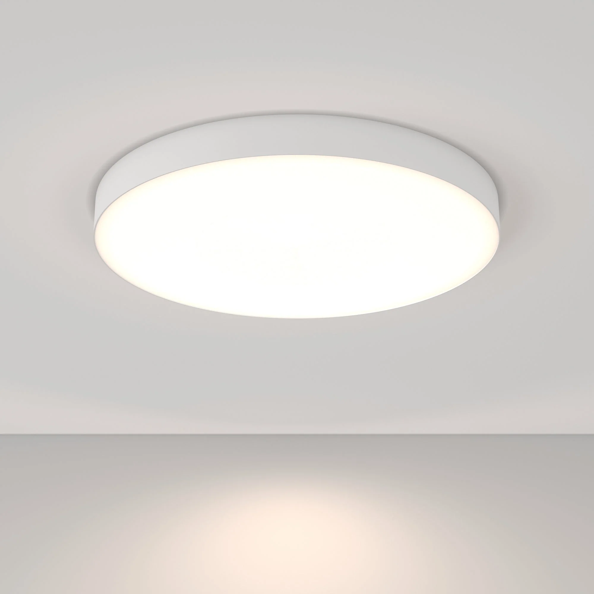 Zon LED Flush Ceiling Light - White/Black Finish - Image 25