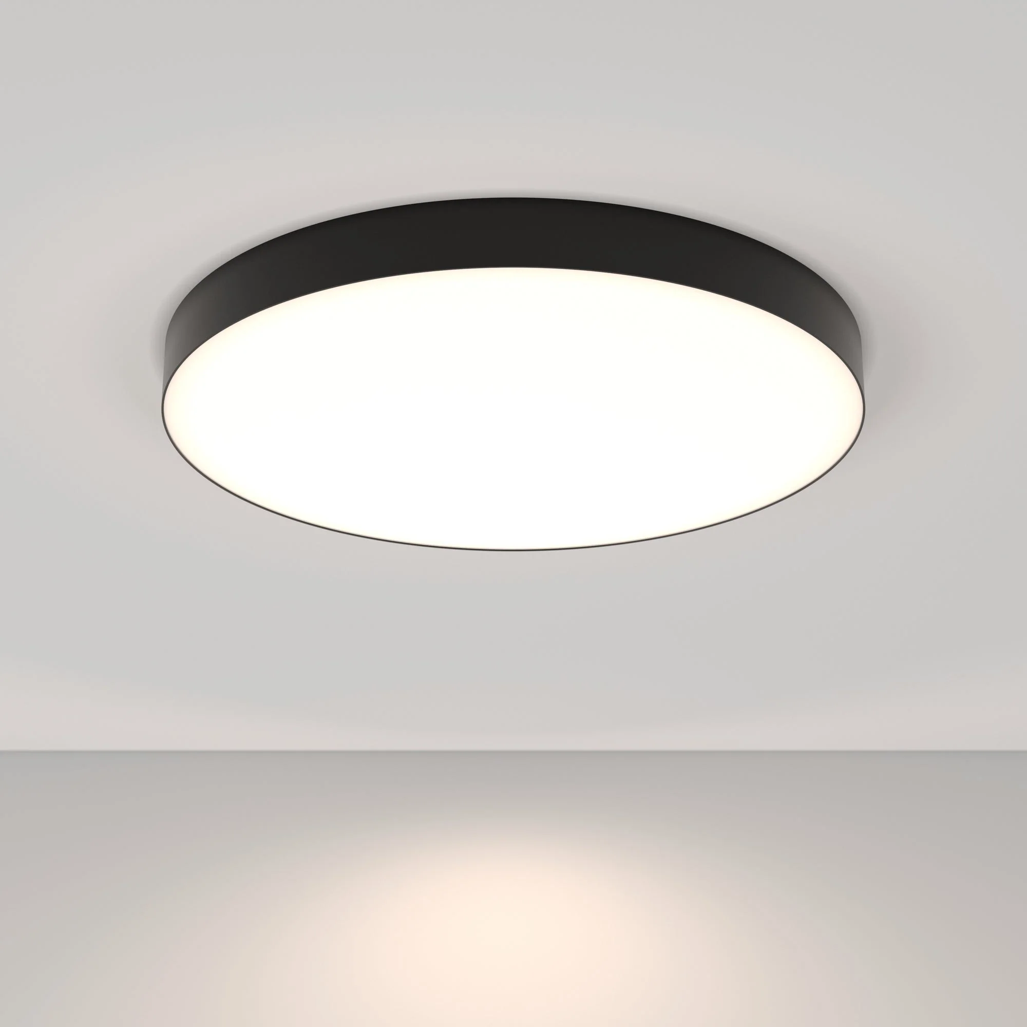 Zon LED Flush Ceiling Light - White/Black Finish - Image 26