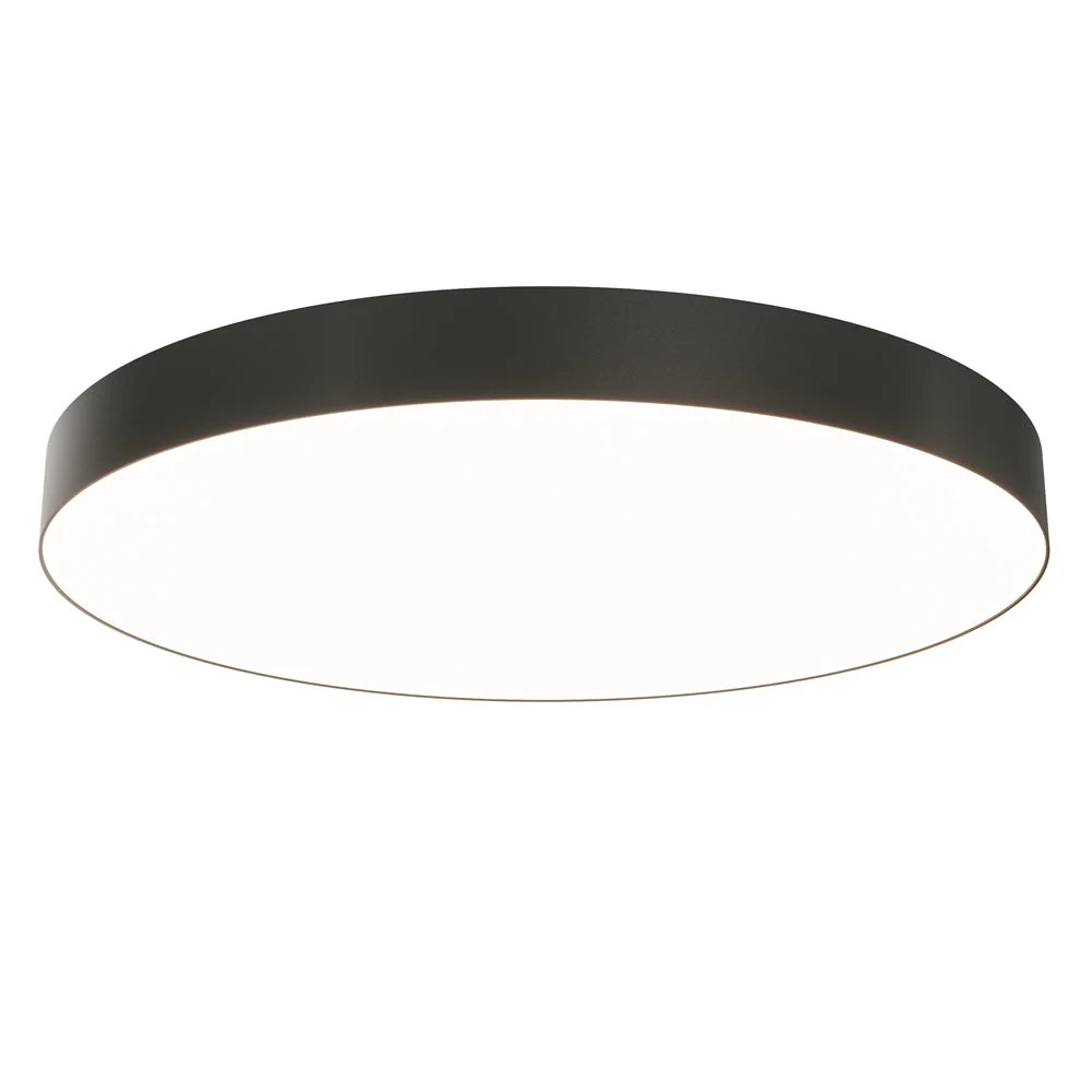 Zon LED Flush Ceiling Light - White/Black Finish - Image 28