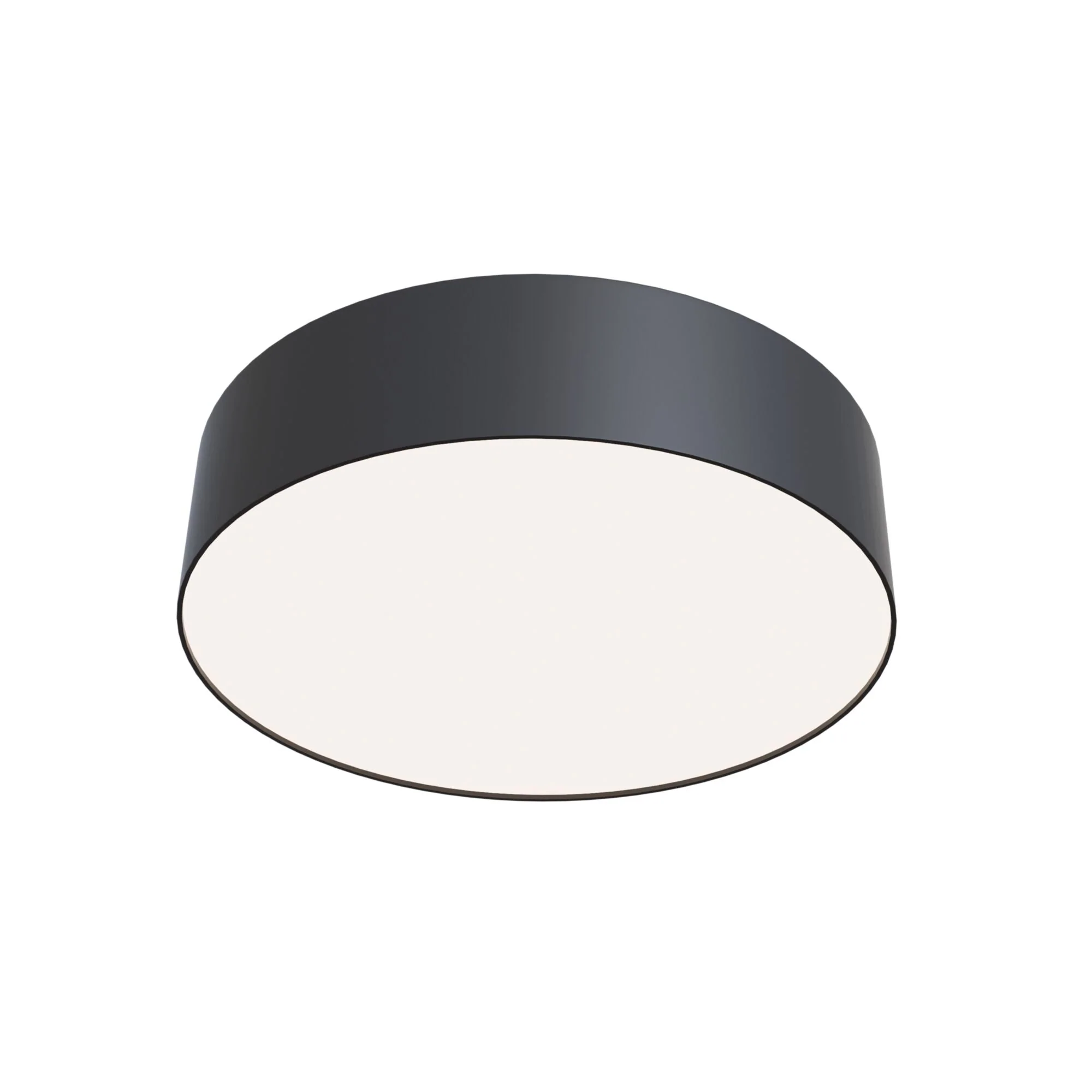 Zon LED Flush Ceiling Light - White/Black Finish - Image 3