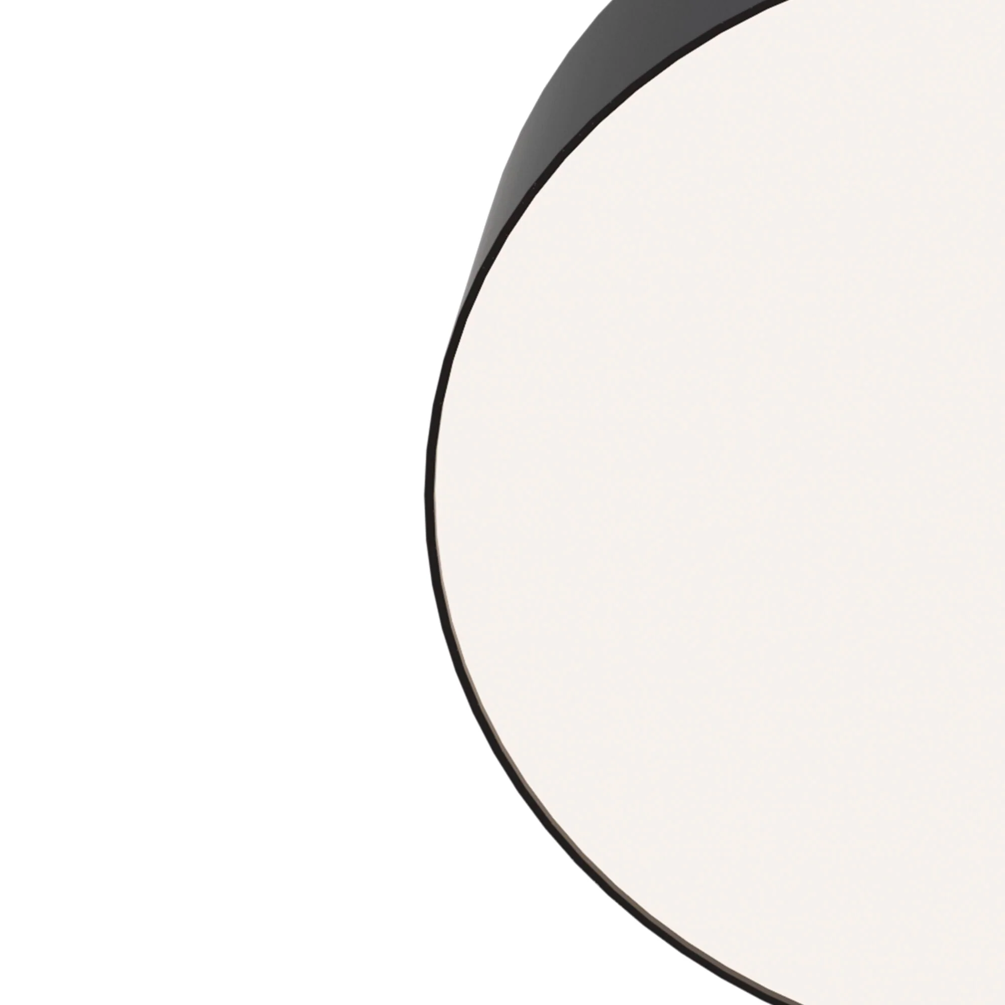 Zon LED Flush Ceiling Light - White/Black Finish - Image 4