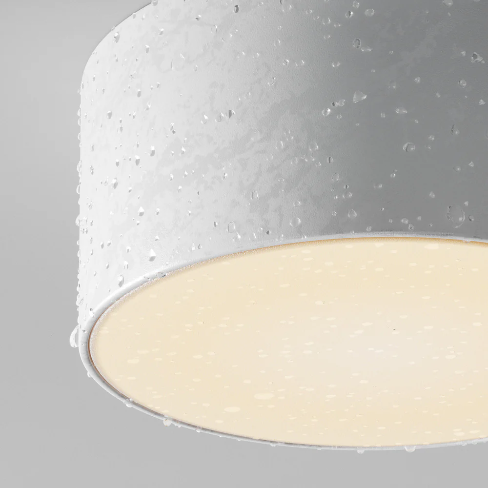 Zon Outdoor Flush Light IP65- Black/ White Finishes - Image 3