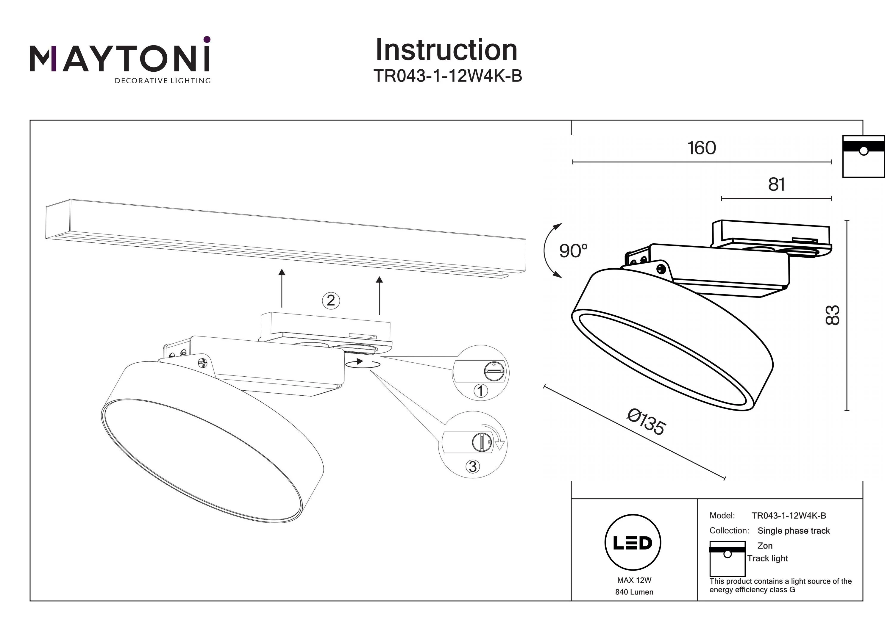 Zon Unity Track luminaire - Integrated LED - Image 12