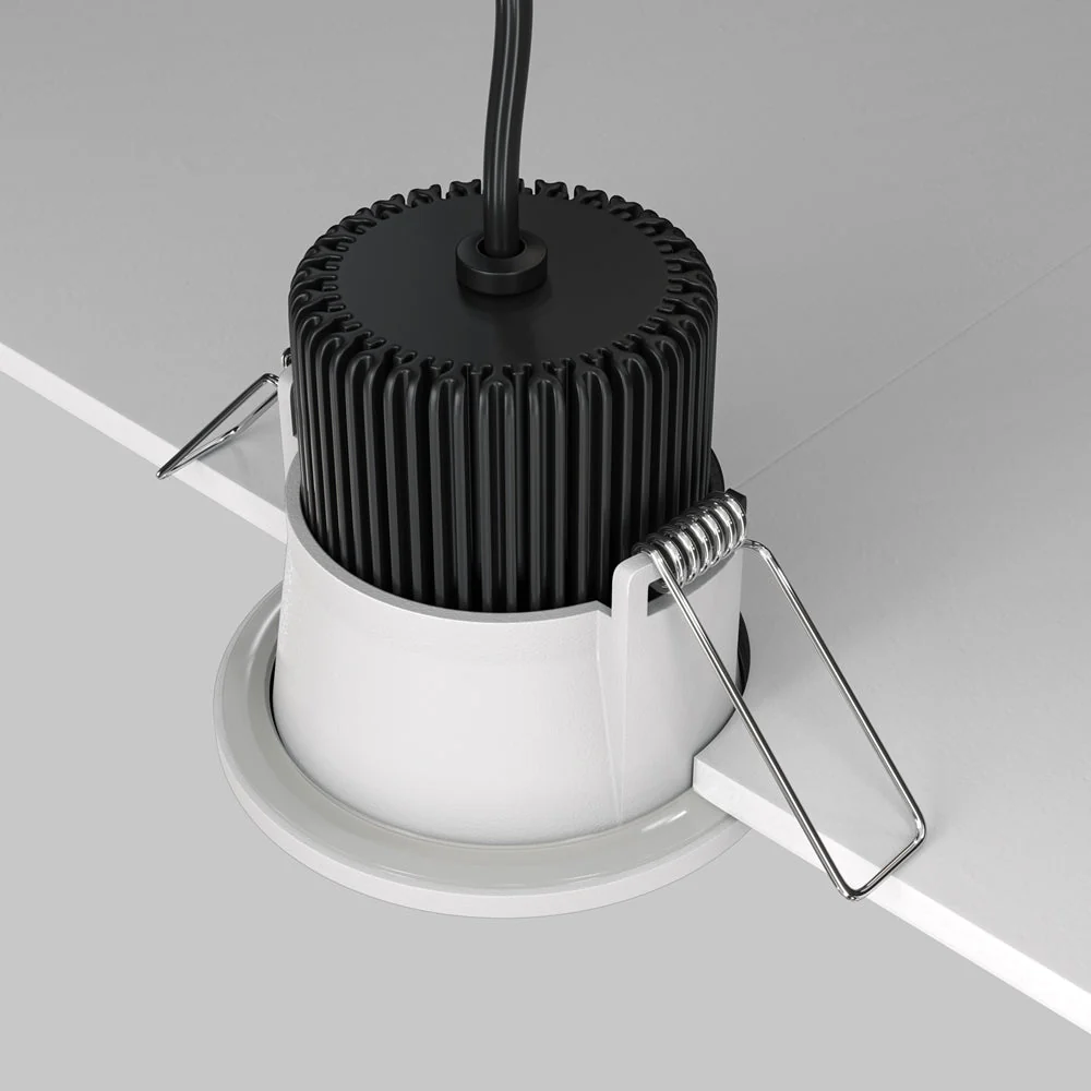 Zoom Downlight Recessed Ceiling Light - White/Black Finish - Image 5