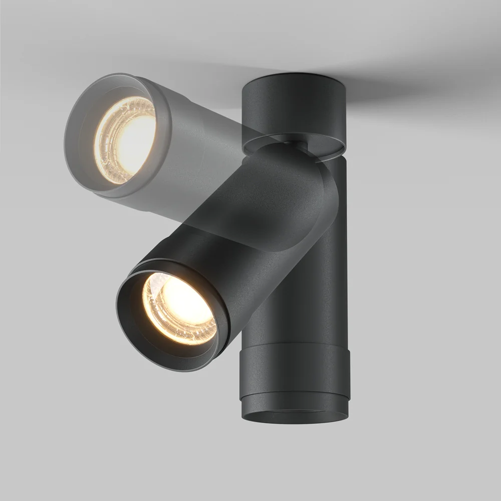 Zoom Focus Ceiling Light- Black & White Finishes - Image 8