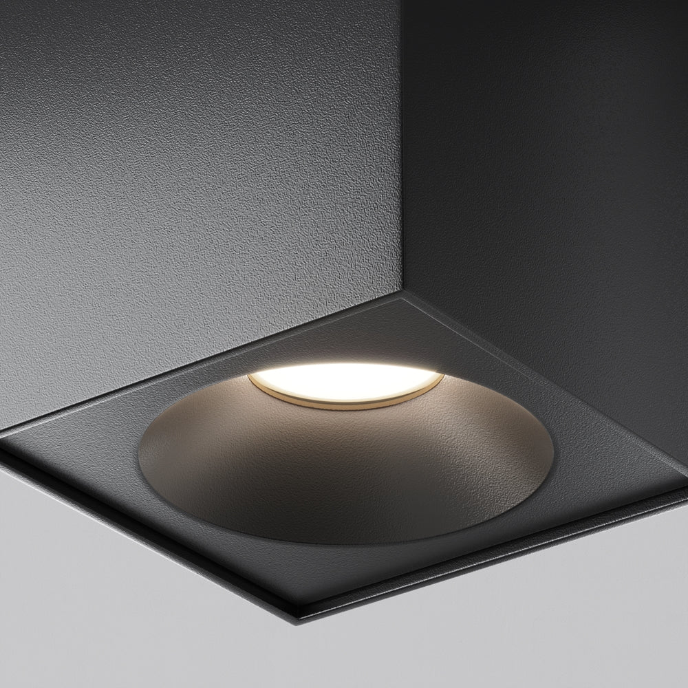 Zoom Square Flush Spotlight IP65 - Black/White - Image 3