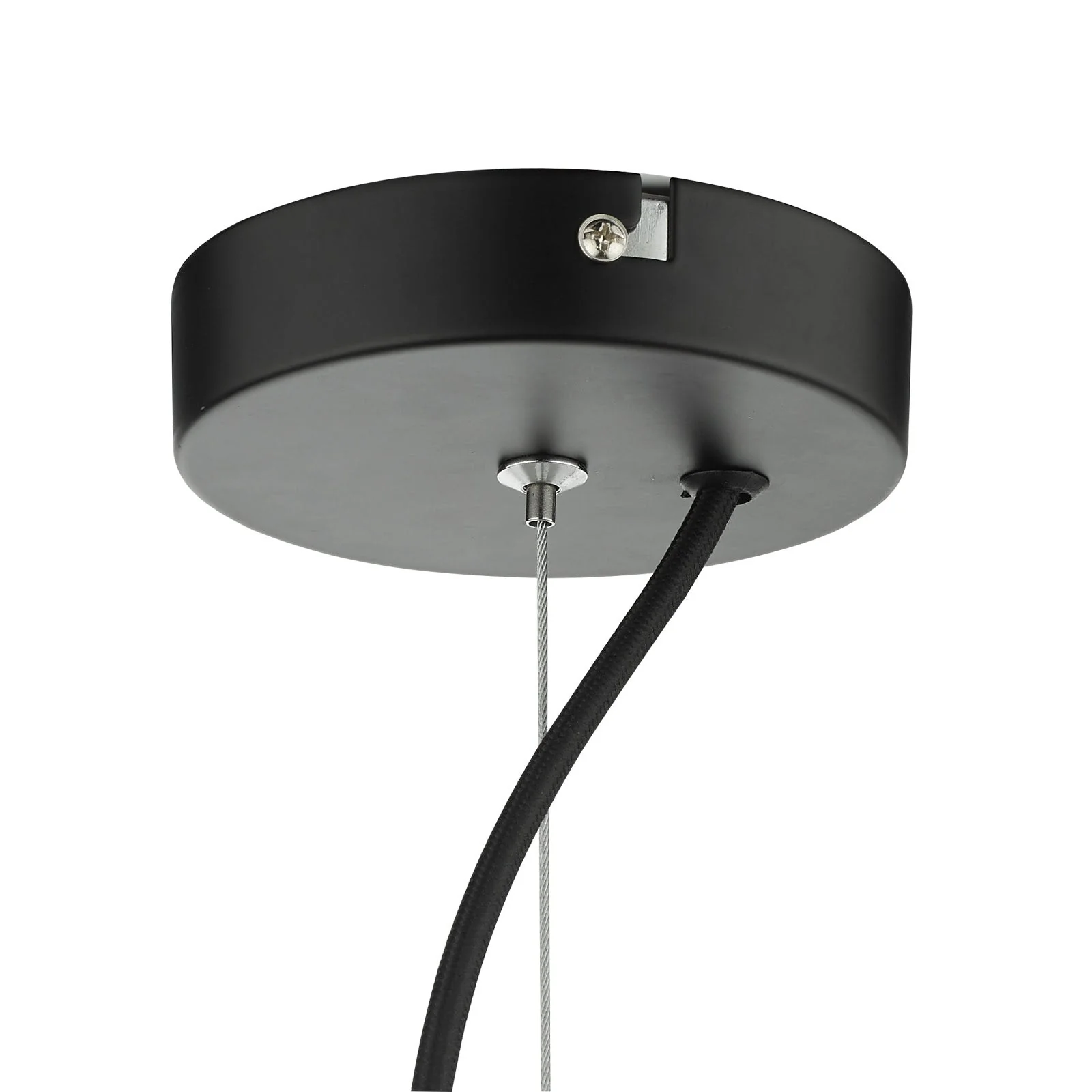 Zula 1 Light Single Pendant - Matt Black & Glass Finish - Image 3